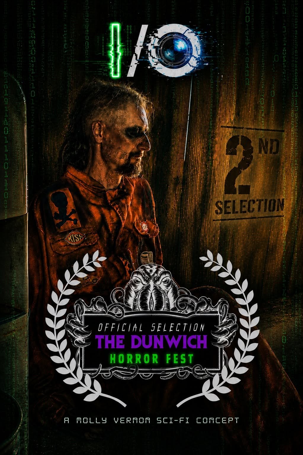 I/O graphic announcing second selection at The Dunwich Horror Fest.