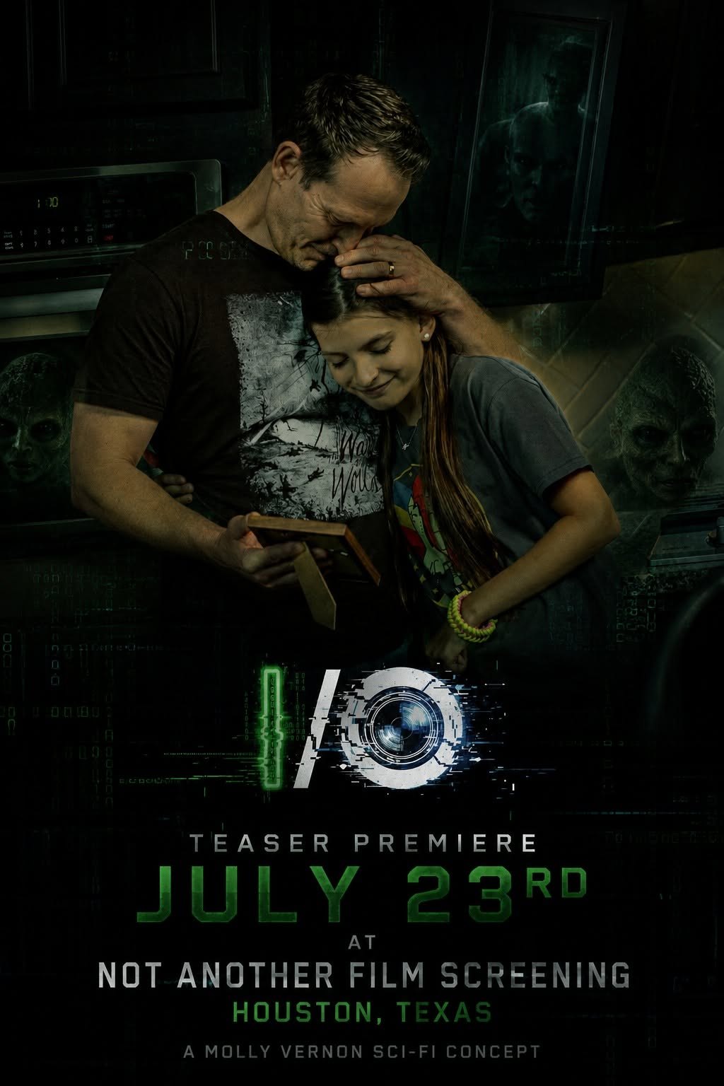 Premiere poster — father and daughter still, July 23.