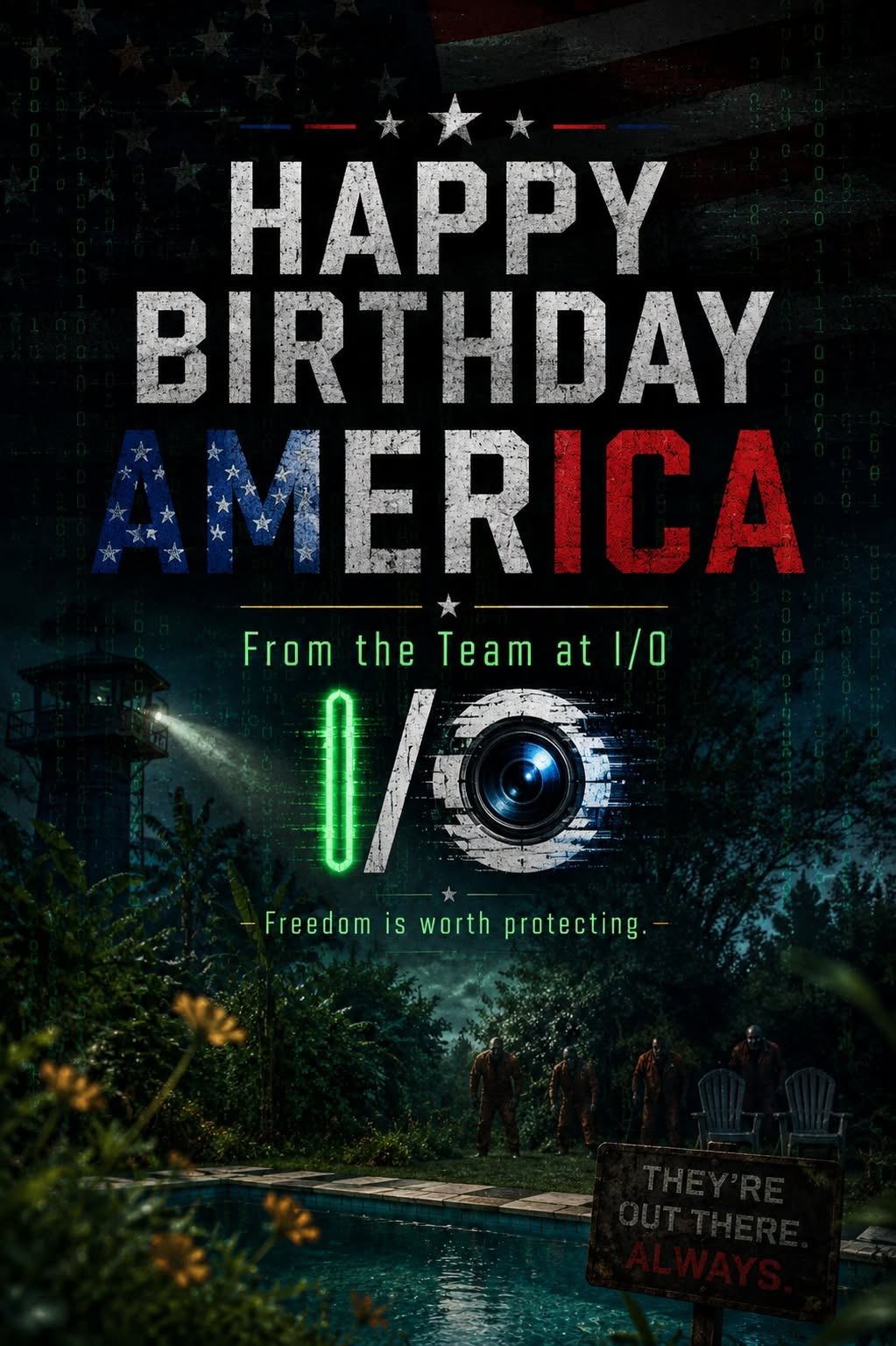 I/O Independence Day social graphic.
